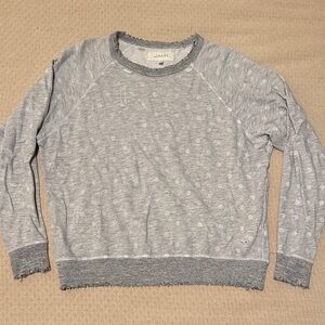 The Great Light Gray Polka Dot Sweatshirt